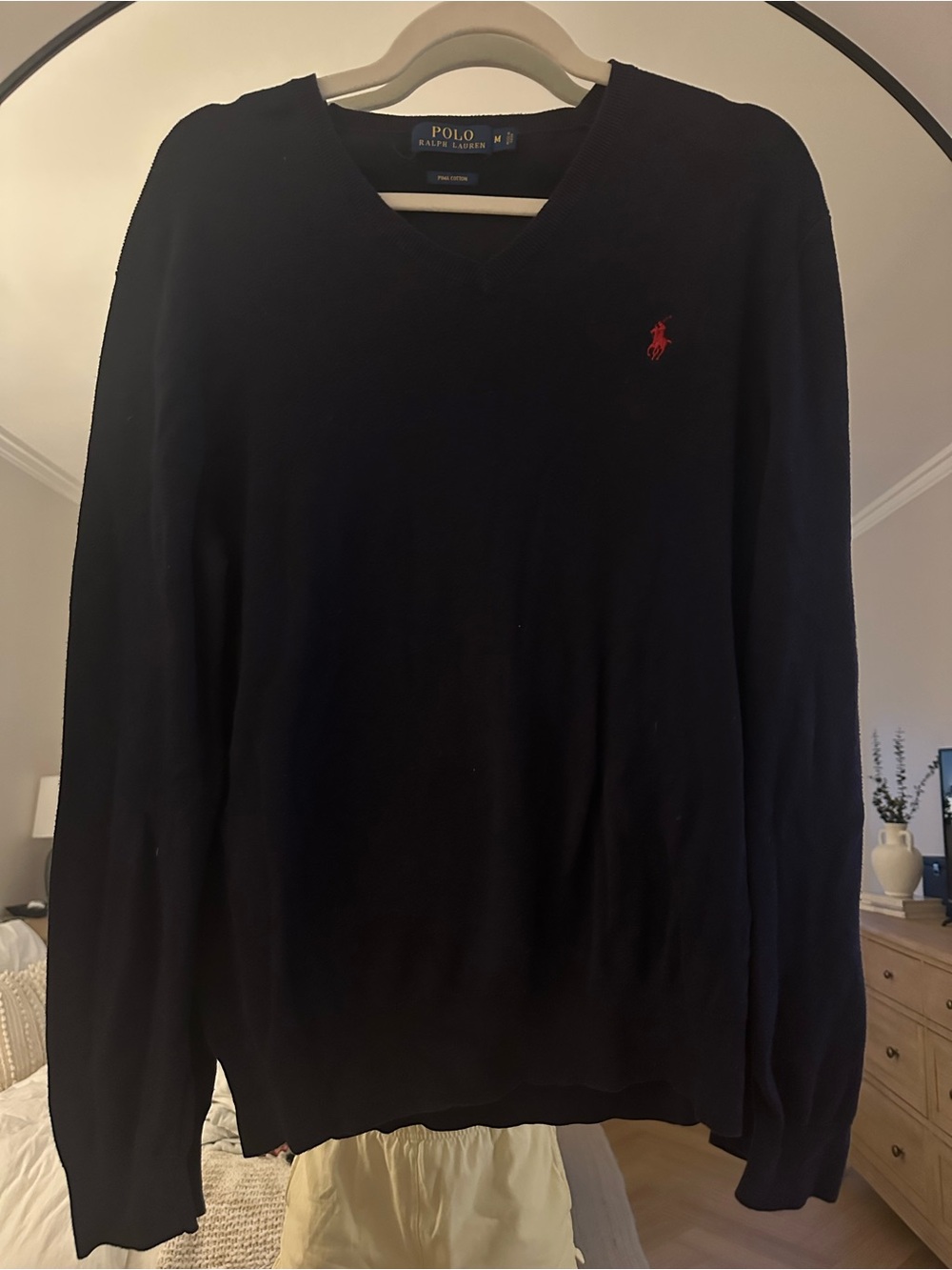 Polo by Ralph Lauren Navy V-Neck Sweater
